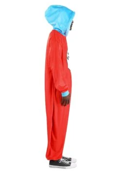 Dr. Seuss Thing 1 & 2 Costume Onesie For Adults 15 Dr. Seuss Thing 1 & 2 Costume Onesie For Adults -Halloween Costumes adult dr seuss thing 1 2 costume onesie alt 4