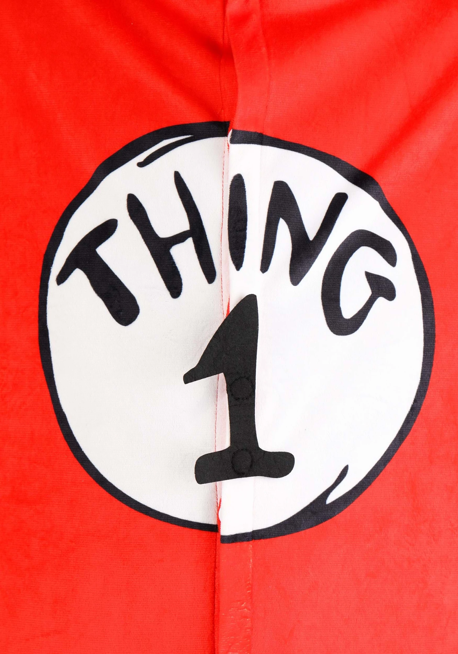 Dr. Seuss Thing 1 & 2 Costume Onesie For Adults 9 Dr. Seuss Thing 1 & 2 Costume Onesie For Adults - Image 7