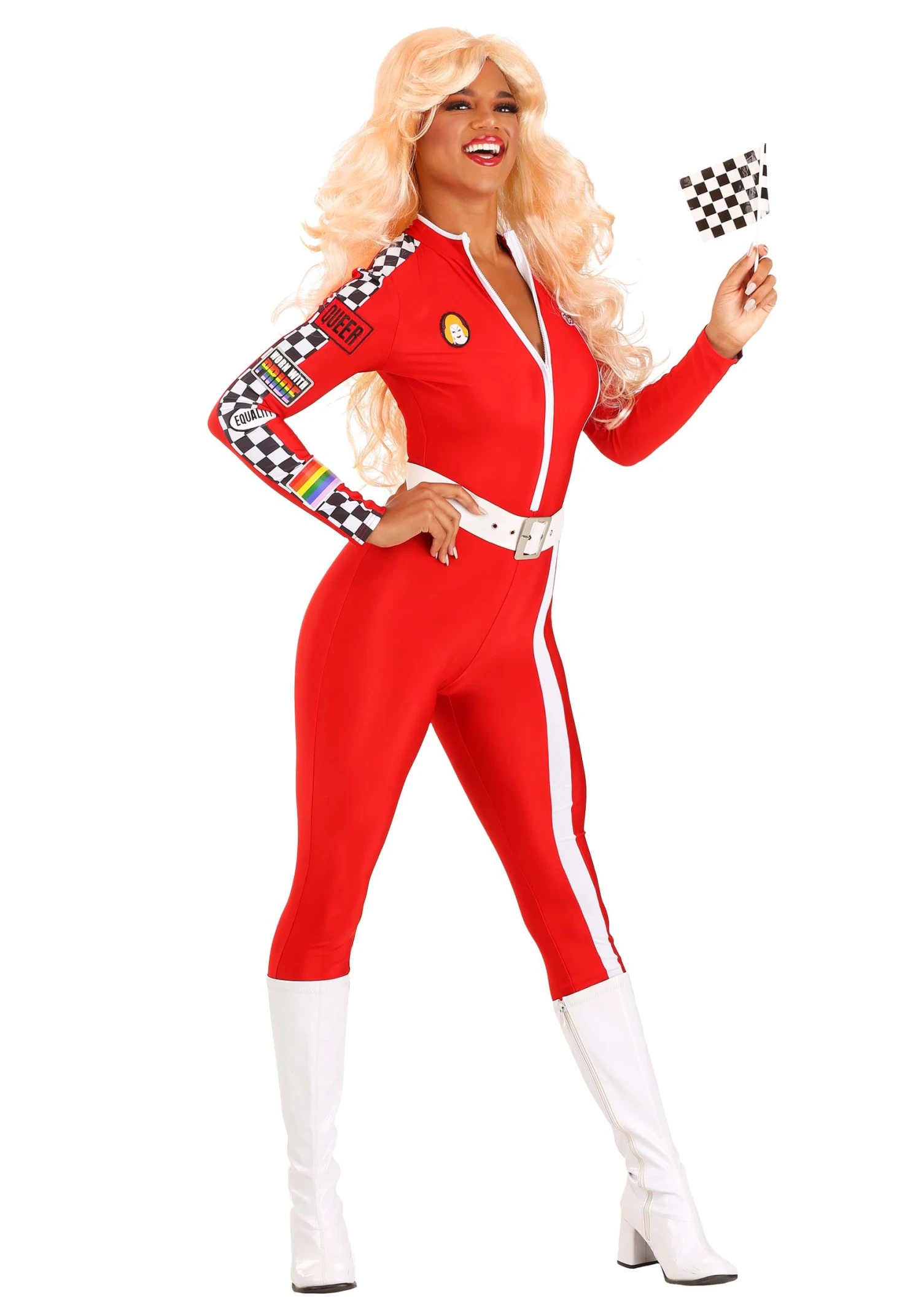 Drag Racer Adult Costume 3 Drag Racer Adult Costume