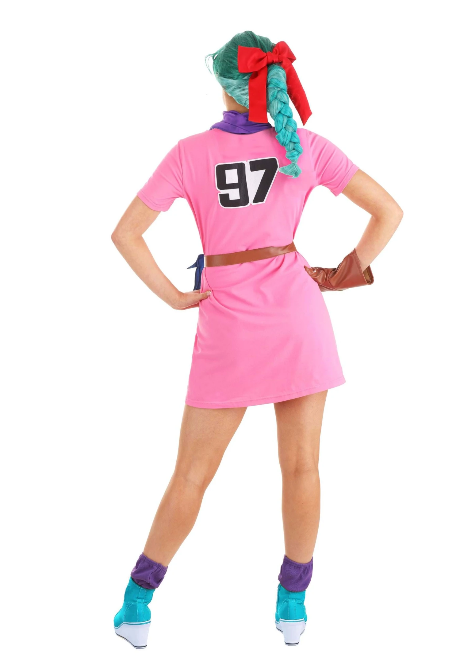Dragon Ball Bulma Costume Dress For Women 6 Dragon Ball Bulma Costume Dress For Women - Image 4