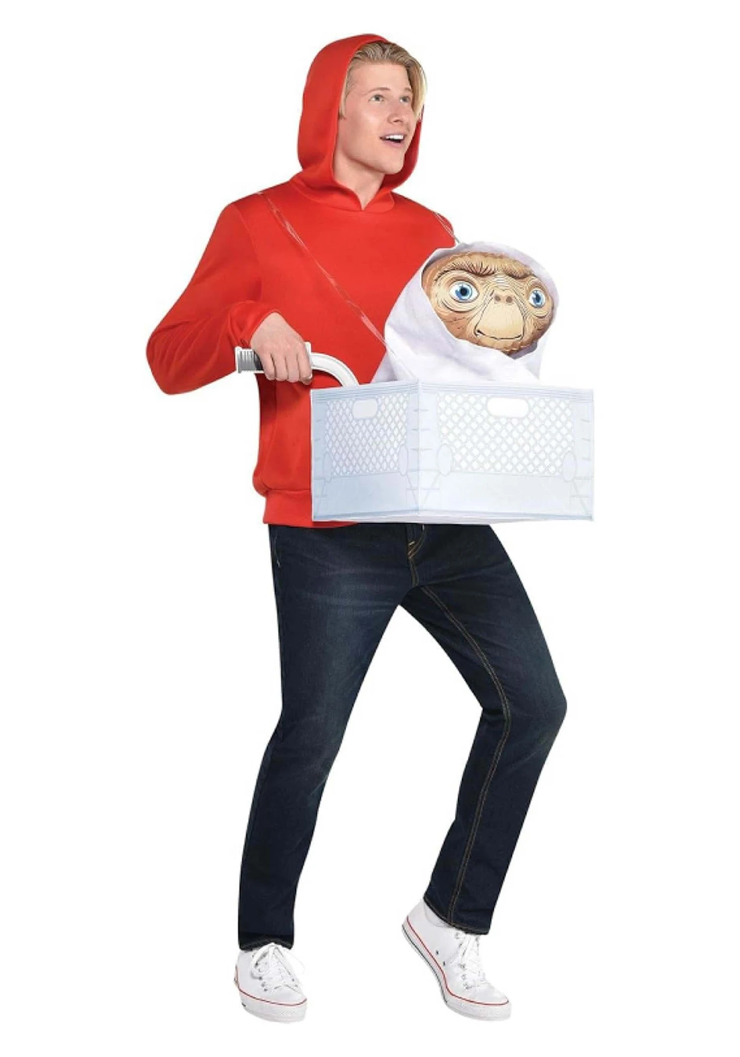 AMSCAN Adult E.T. Elliott Red Coat Jacket Costume 3 AMSCAN Adult E.T. Elliott Red Coat Jacket Costume