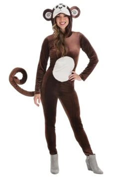 Women's Monkey Around Jumpsuit Costume 8 Women's Monkey Around Jumpsuit Costume -Halloween Costumes adult female monkey around jumpsuit alt 2