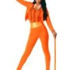 Orange Tuxedo Costume For Women -Halloween Costumes adult female orange tuxedo