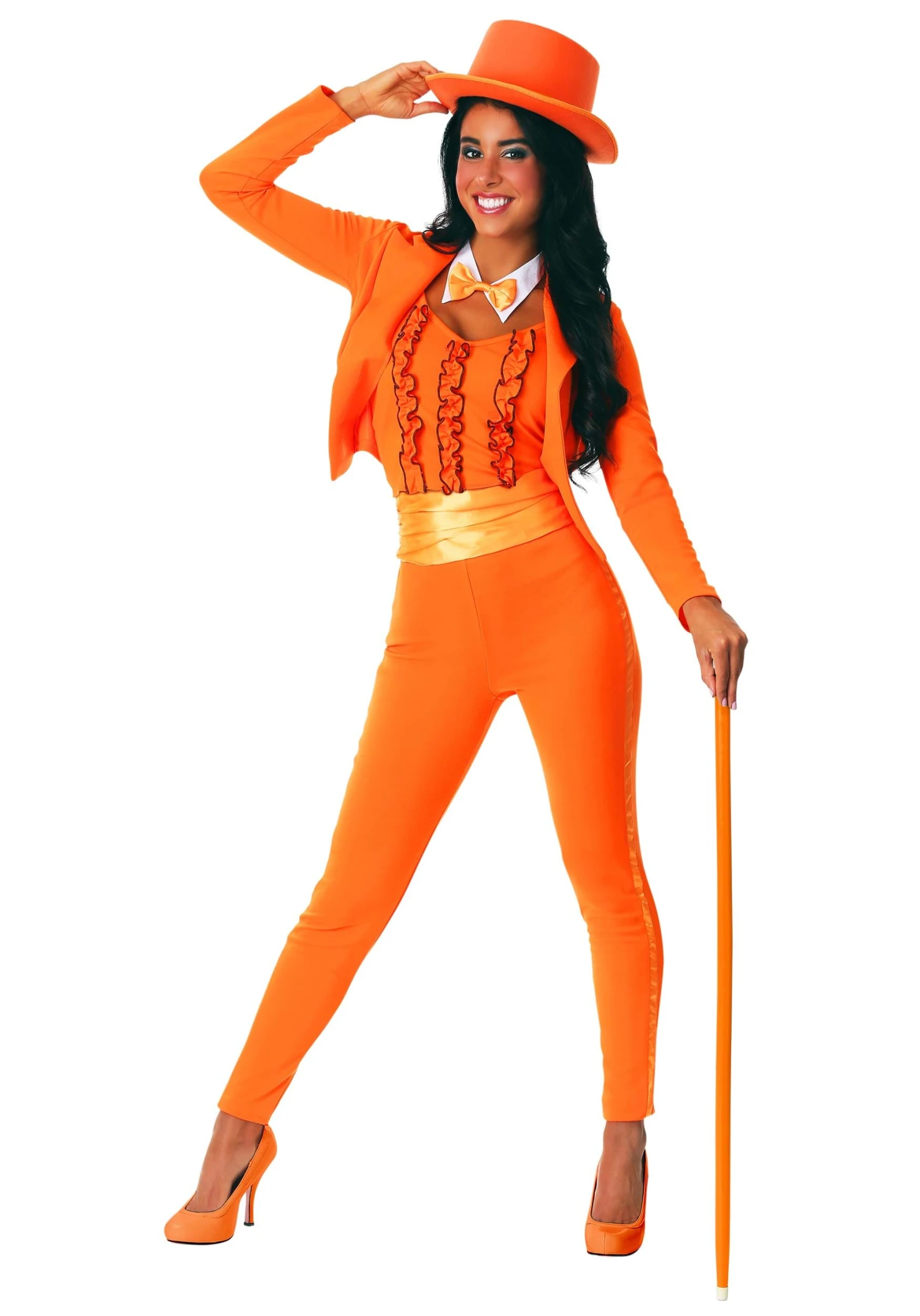 Orange Tuxedo Costume For Women 3 Orange Tuxedo Costume For Women