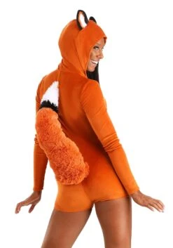 Fierce Fox Costume Romper For Women -Halloween Costumes adult fierce fox costume romper alt 2