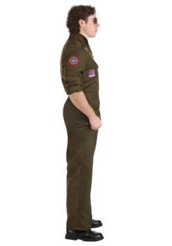 Top Gun Deluxe Flight Suit Costume For Men -Halloween Costumes adult flight suit top gun costume alt 13