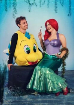 Disney Flounder Costume For Adults -Halloween Costumes adult flounder costume alt 1