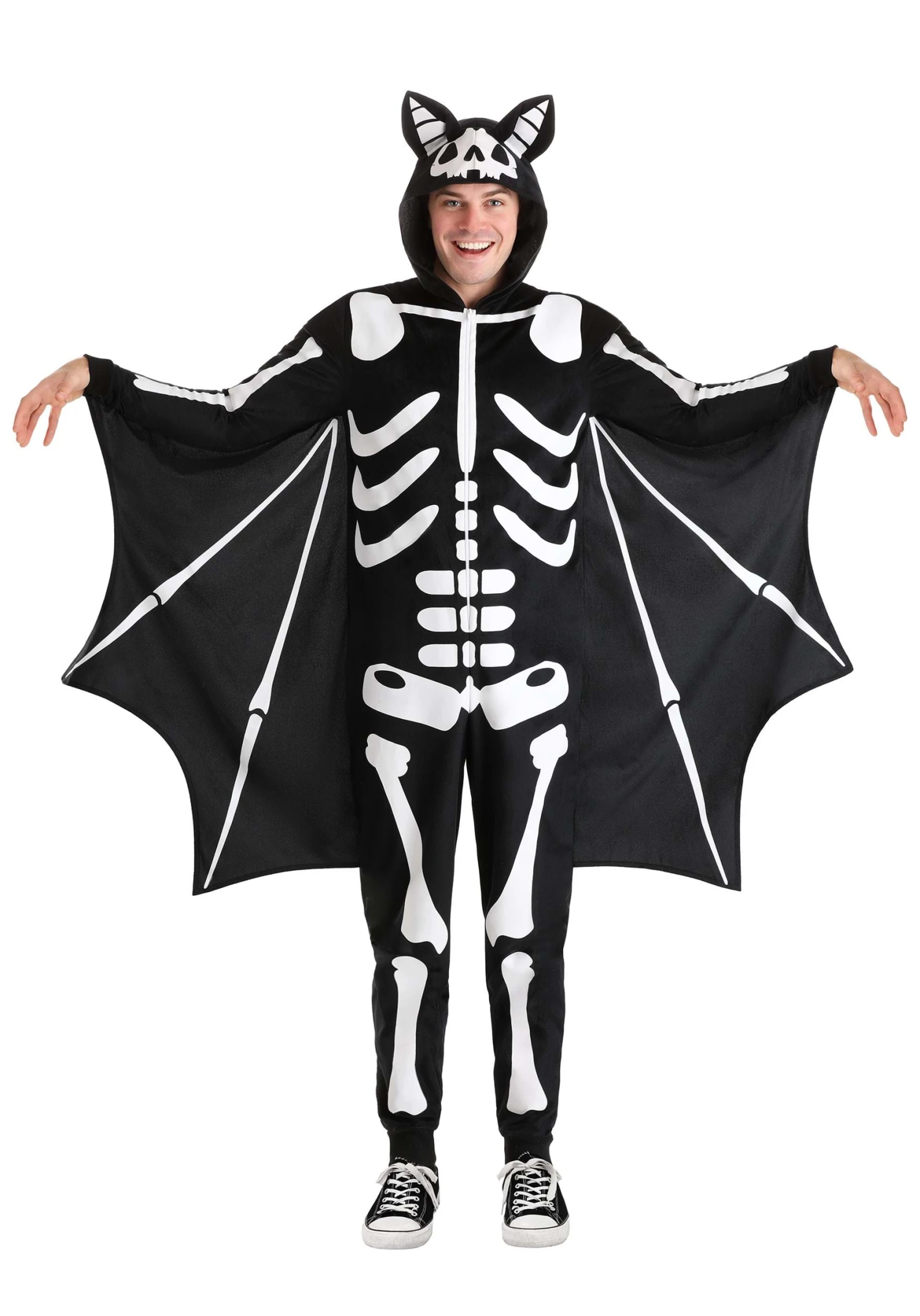 Adult Flying Skeleton Bat Costume 5 Adult Flying Skeleton Bat Costume - Image 3