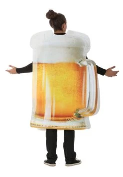 Foamy Beer Mug Adult Costume 11 Foamy Beer Mug Adult Costume -Halloween Costumes adult foamy beer mug costume alt 4