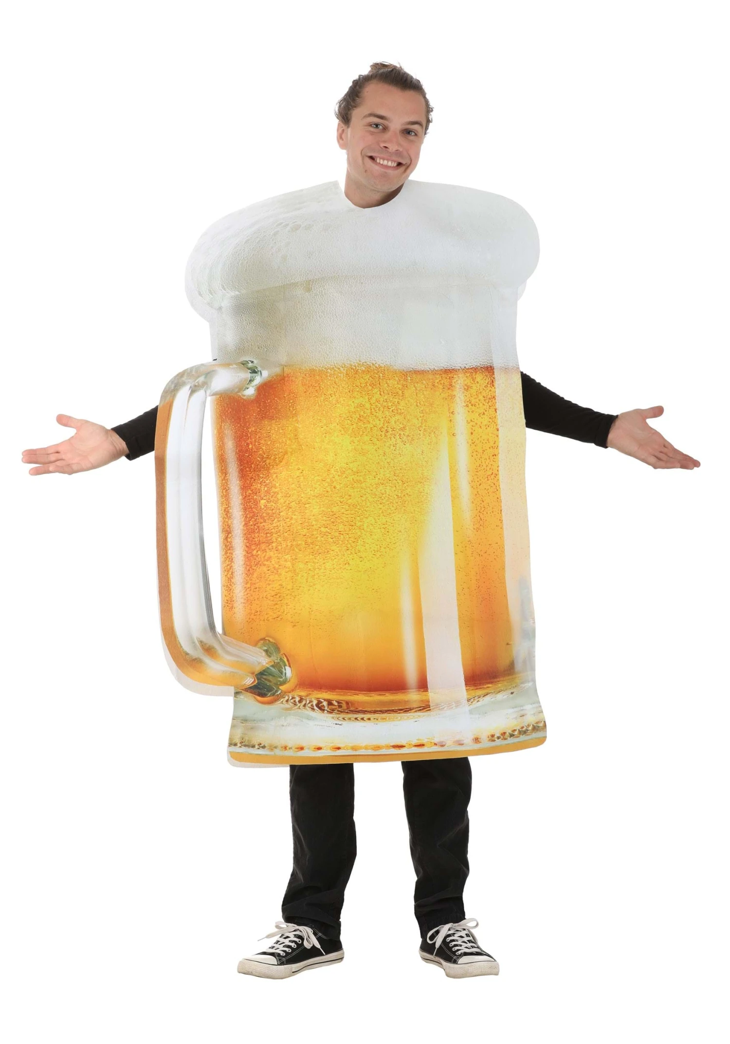 Foamy Beer Mug Adult Costume 3 Foamy Beer Mug Adult Costume