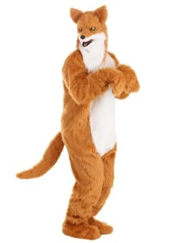 Fox Costume With Mouth Mover Mask For Adults -Halloween Costumes adult fox costume with mouth mover mask alt 2