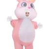 Full Body Pink Bunny Inflatable Costume For Adults -Halloween Costumes adult full body pink bunny inflatable costume