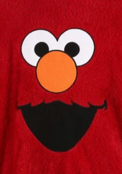 Sesame Streets Fuzzy Elmo Oversized Sweater For Adults -Halloween Costumes adult fuzzy elmo oversized sweater alt 3