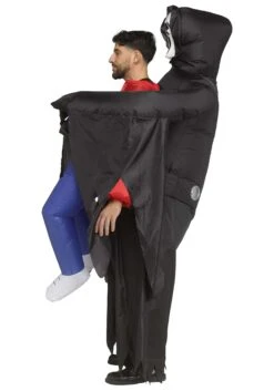 Fun World Ghost Face Piggyback Inflatable Costume For Adults -Halloween Costumes adult ghost face piggyback inflatable costume alt 1