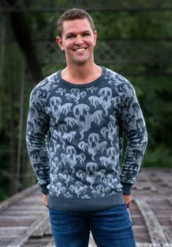 Ghoulish Ghosts Halloween Sweater -Halloween Costumes adult ghoulish ghosts halloween sweater alt1