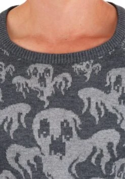Ghoulish Ghosts Halloween Sweater -Halloween Costumes adult ghoulish ghosts halloween sweater alt4