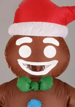 Gingerbread Inflatable Costume For Adults -Halloween Costumes adult gingerbread inflatable costume alt 2