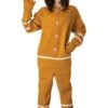 Adult Gingerbread Cookie Jumpsuit 2 Adult Gingerbread Cookie Jumpsuit -Halloween Costumes adult gingerbread jumpsuit