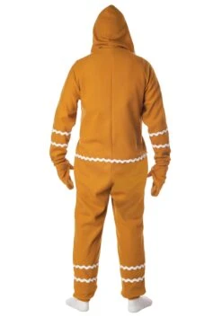 Adult Gingerbread Cookie Jumpsuit -Halloween Costumes adult gingerbread jumpsuit alt 2