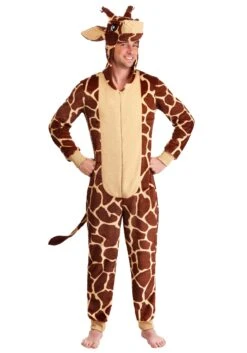 Adult Giraffe Jumpsuit Costume -Halloween Costumes adult giraffe onesie alt3
