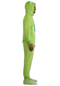 Adult Care Bears Good Luck Bear Costume Onesie 15 Adult Care Bears Good Luck Bear Costume Onesie -Halloween Costumes adult good luck bear care bears costume onesie alt 4