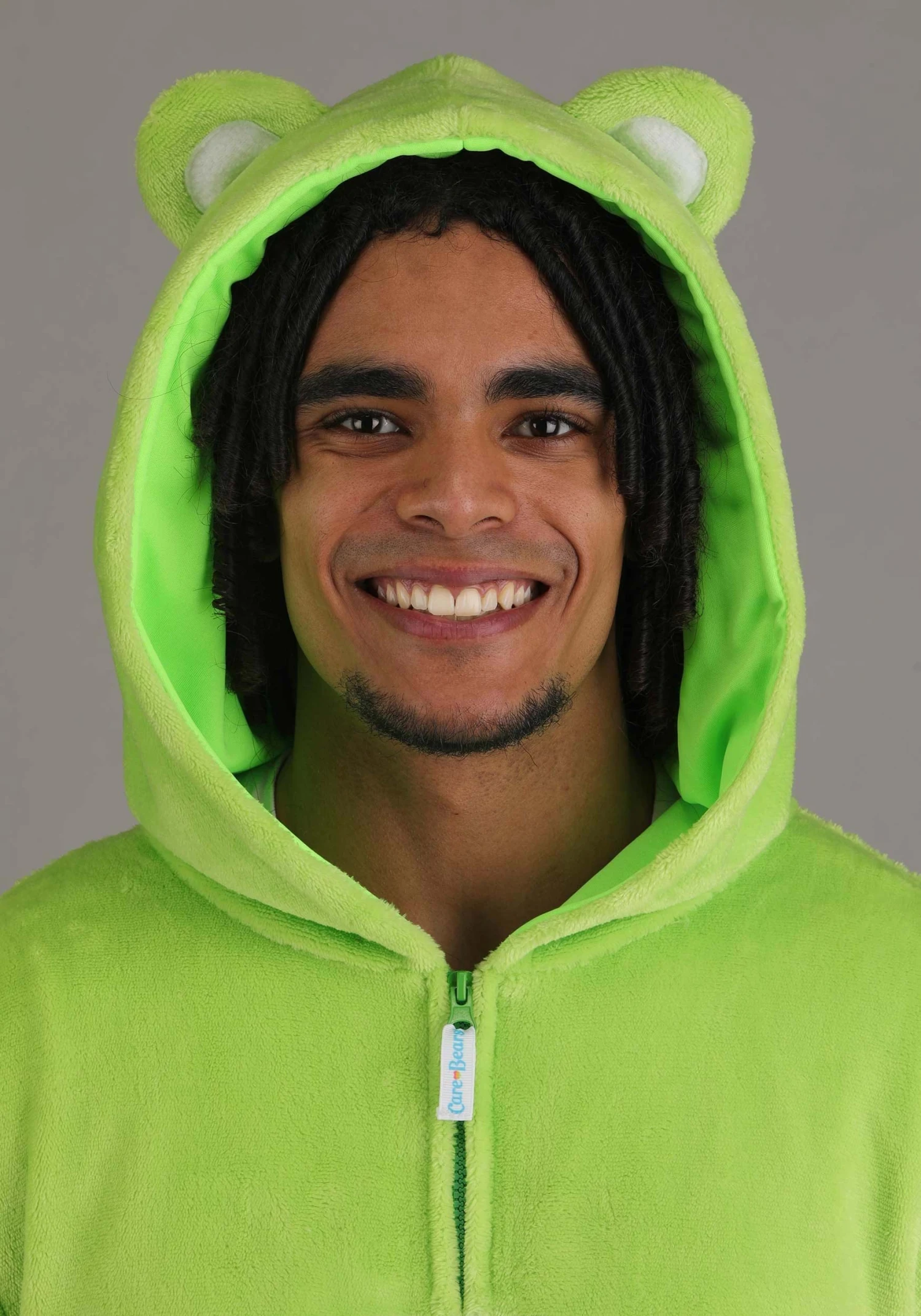 Adult Care Bears Good Luck Bear Costume Onesie 8 Adult Care Bears Good Luck Bear Costume Onesie - Image 6