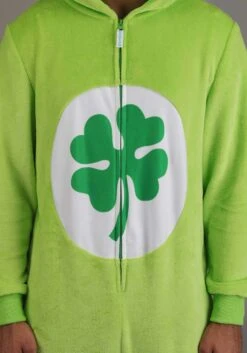 Adult Care Bears Good Luck Bear Costume Onesie 17 Adult Care Bears Good Luck Bear Costume Onesie -Halloween Costumes adult good luck bear care bears costume onesie alt 6