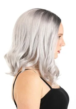 Gray Bob Adult Wig -Halloween Costumes adult gray bob wig alt 2