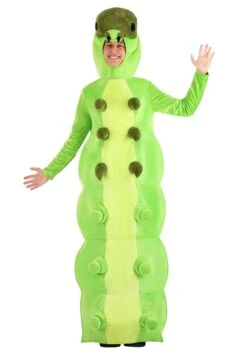 Adult Green Caterpillar Costume 7 Adult Green Caterpillar Costume -Halloween Costumes adult green caterpillar costume alt 2