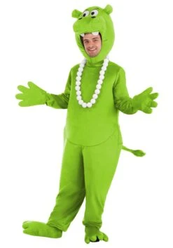 Hasbro Green Hungry Hungry Hippos Costume For Adults -Halloween Costumes adult green hungry hungry hippos costume alt 9