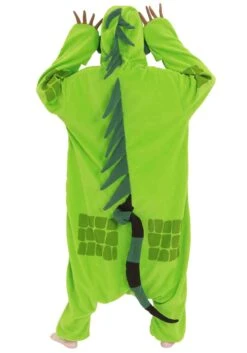 Green Iguana Adult Kigurumi Costume 11 Green Iguana Adult Kigurumi Costume -Halloween Costumes adult green iguana kigurumi alt 2