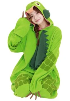 Green Iguana Adult Kigurumi Costume 12 Green Iguana Adult Kigurumi Costume -Halloween Costumes adult green iguana kigurumi alt 3