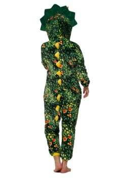 Green Triceratops Onesie For Adults 6 Green Triceratops Onesie For Adults -Halloween Costumes adult green triceratops onesie alt 1