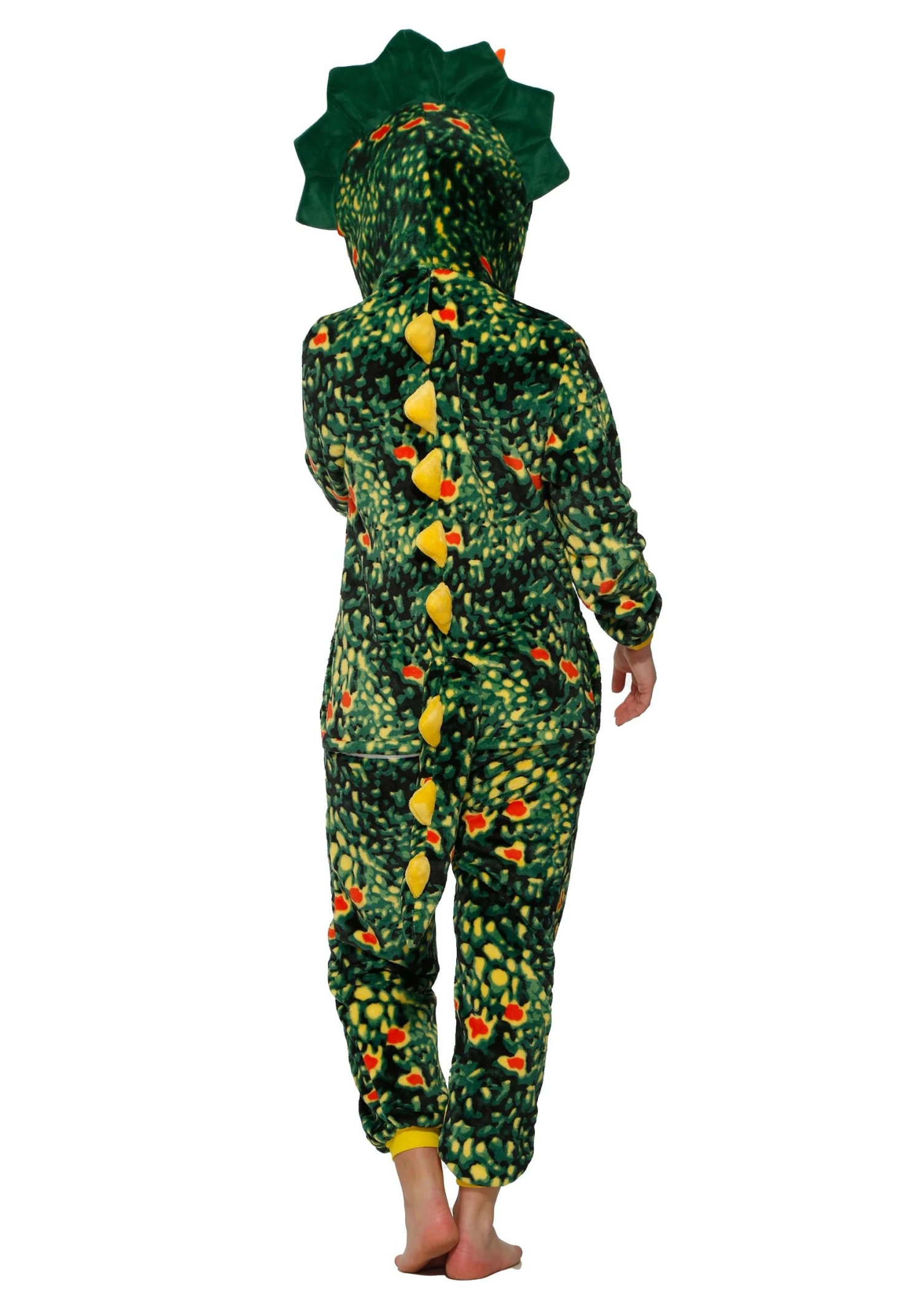 Green Triceratops Onesie For Adults 4 Green Triceratops Onesie For Adults - Image 2
