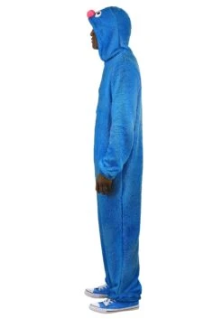 Sesame Street Grover Jumpsuit Costume For Adults -Halloween Costumes adult grover costume alt 4