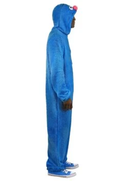 Sesame Street Grover Jumpsuit Costume For Adults -Halloween Costumes adult grover costume alt 5