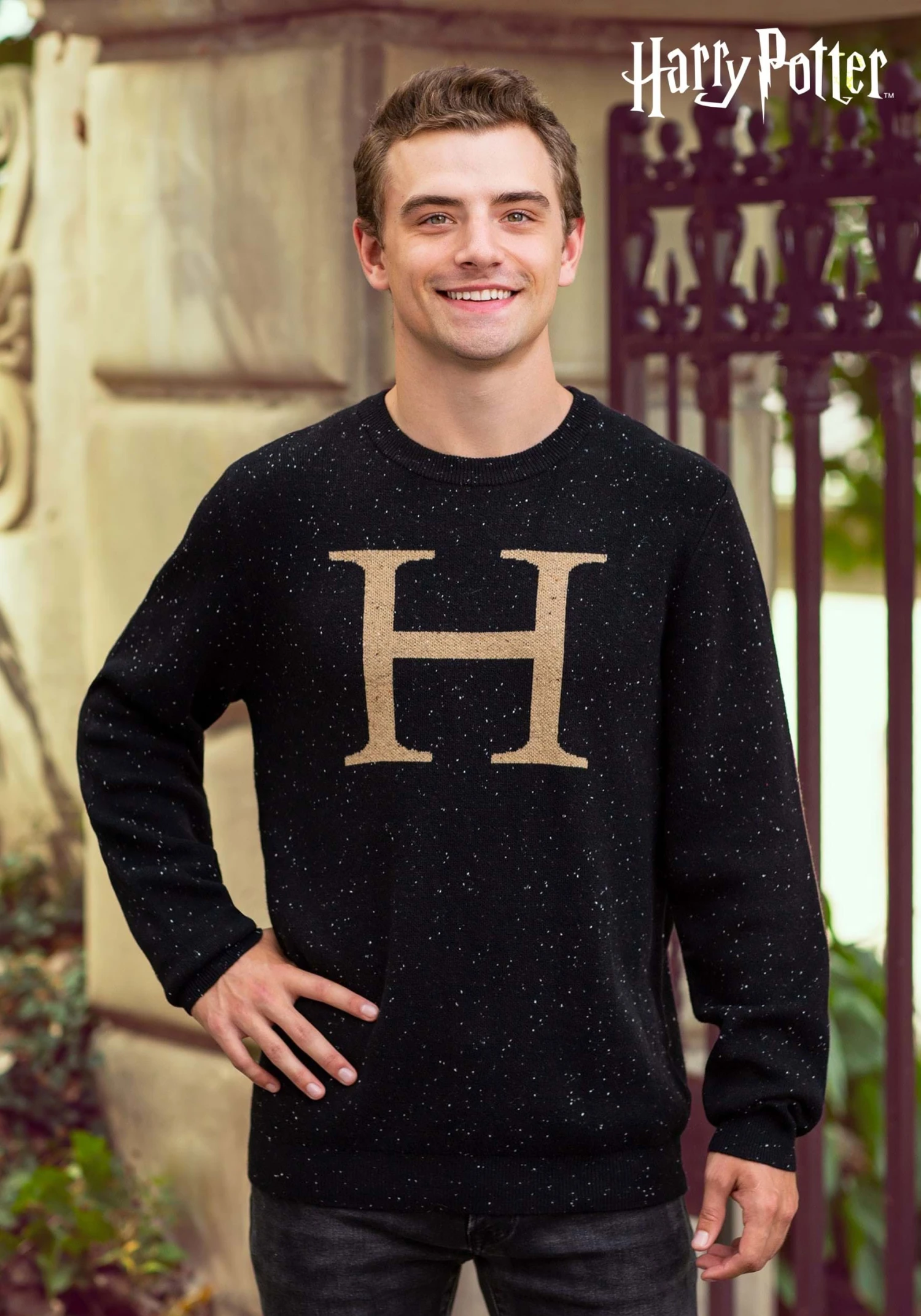 Harry Potter "H" Christmas Sweater For Adults 3 Harry Potter "H" Christmas Sweater For Adults