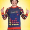 Hasbro Adult Connect Four Sweater 2 Hasbro Adult Connect Four Sweater -Halloween Costumes adult hasbro games connect four sweater