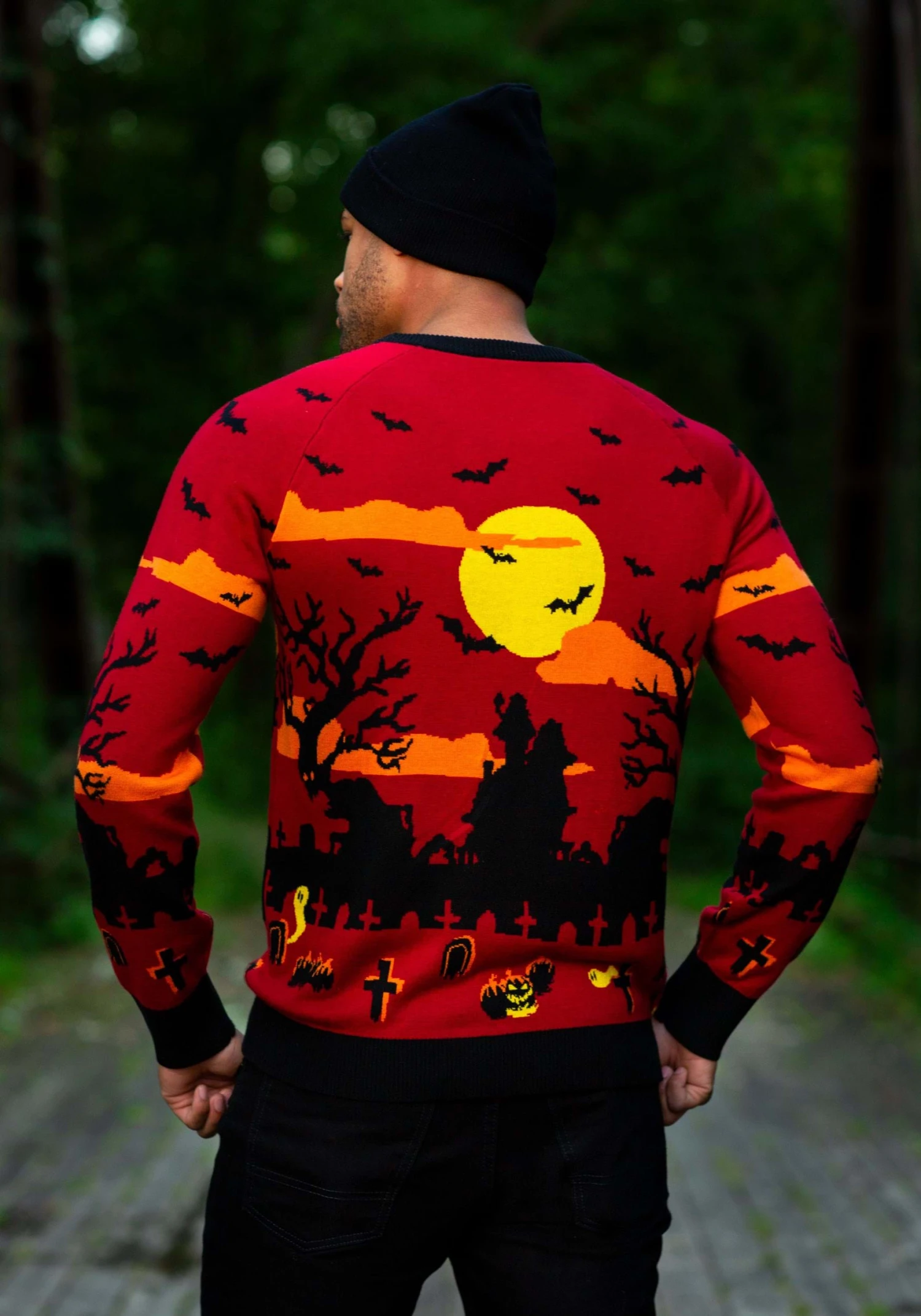 Haunted House Halloween Sweater For Adults 6 Haunted House Halloween Sweater For Adults - Image 4