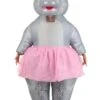 Adult Ballerina Hippo Inflatable Costume 1 Adult Ballerina Hippo Inflatable Costume -Halloween Costumes adult inflatable ballerina hippo costume