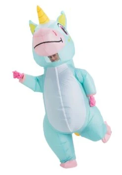 Inflatable Adult Blue Unicorn Costume 9 Inflatable Adult Blue Unicorn Costume -Halloween Costumes adult inflatable blue unicorn costume alt 2