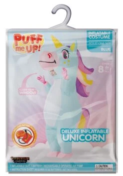 Inflatable Adult Blue Unicorn Costume 11 Inflatable Adult Blue Unicorn Costume -Halloween Costumes adult inflatable blue unicorn costume alt 4