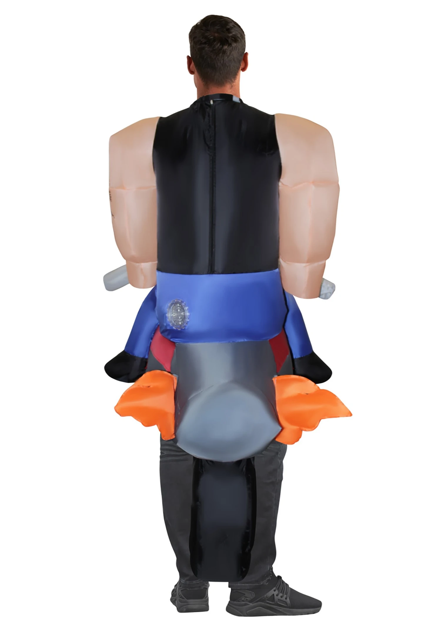 Inflatable Hell's Biker Costume For Adults 4 Inflatable Hell's Biker Costume For Adults - Image 2