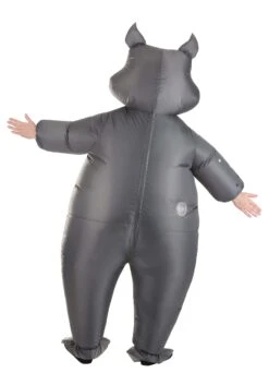 Inflatable Hippo Adult Costume 8 Inflatable Hippo Adult Costume -Halloween Costumes adult inflatable hippo costume alt 1