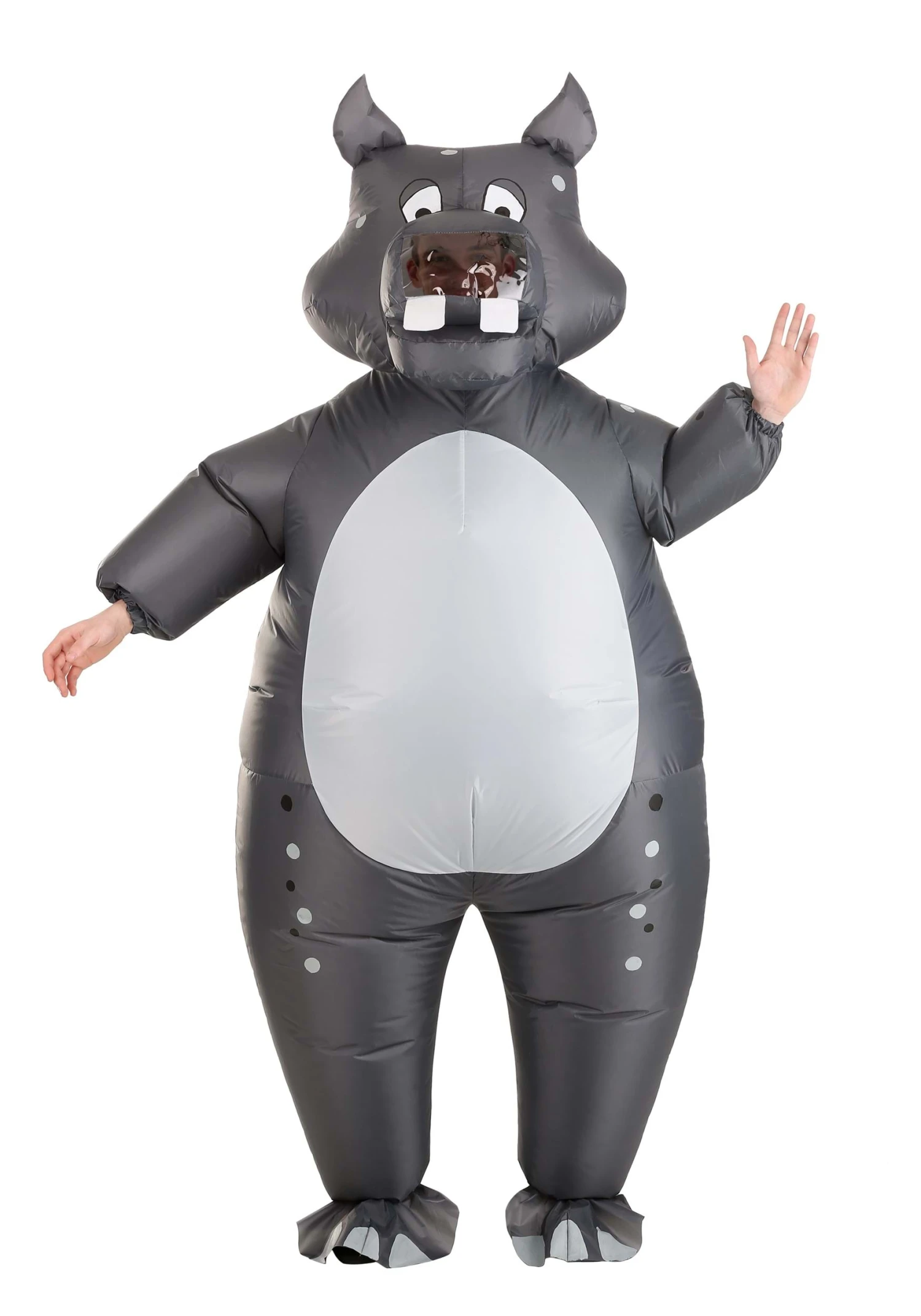 Inflatable Hippo Adult Costume 3 Inflatable Hippo Adult Costume