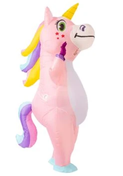 Inflatable Pink Unicorn Costume For Adults 13 Inflatable Pink Unicorn Costume For Adults -Halloween Costumes adult inflatable pink unicorn costume alt 3