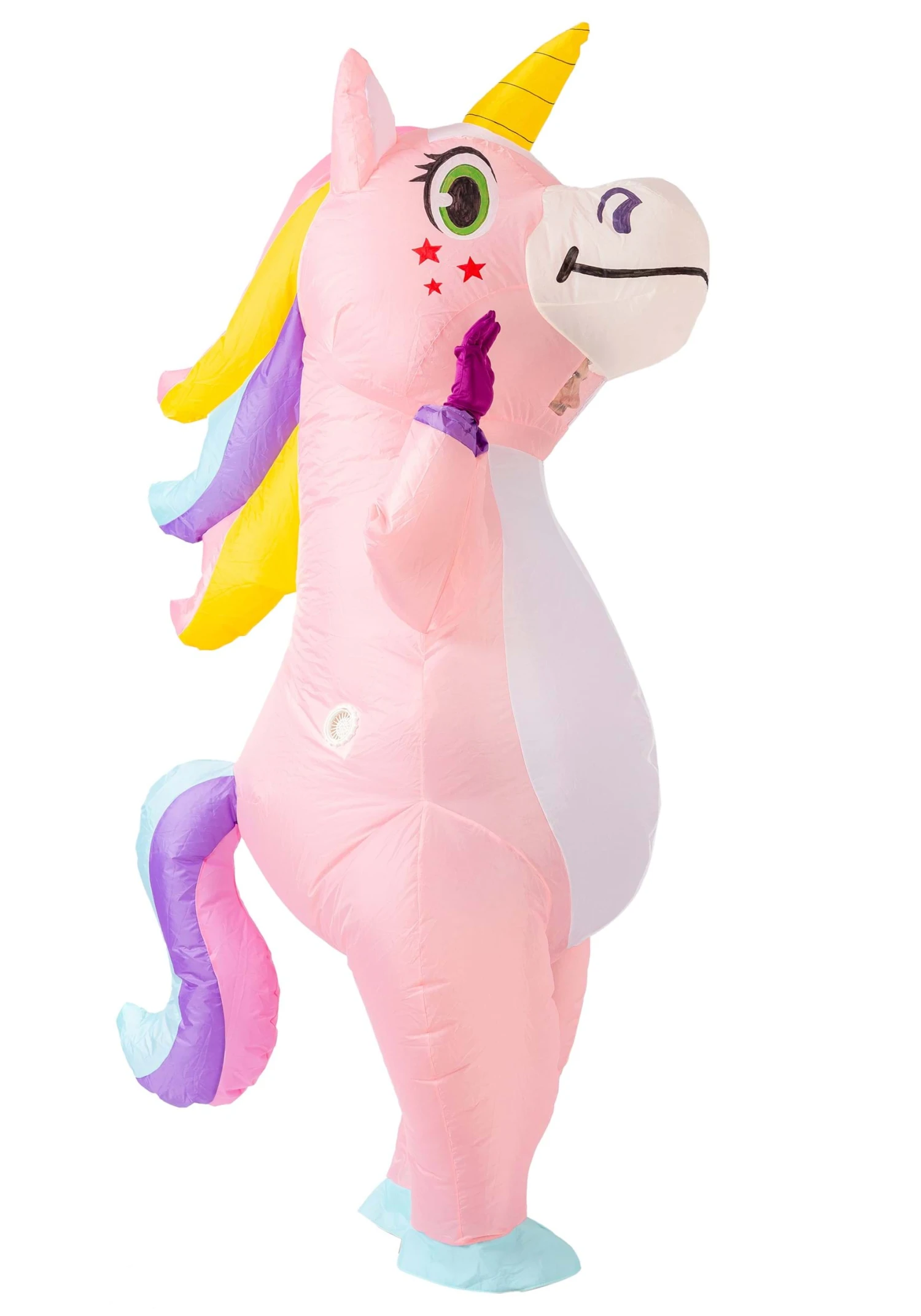 Inflatable Pink Unicorn Costume For Adults 6 Inflatable Pink Unicorn Costume For Adults - Image 4