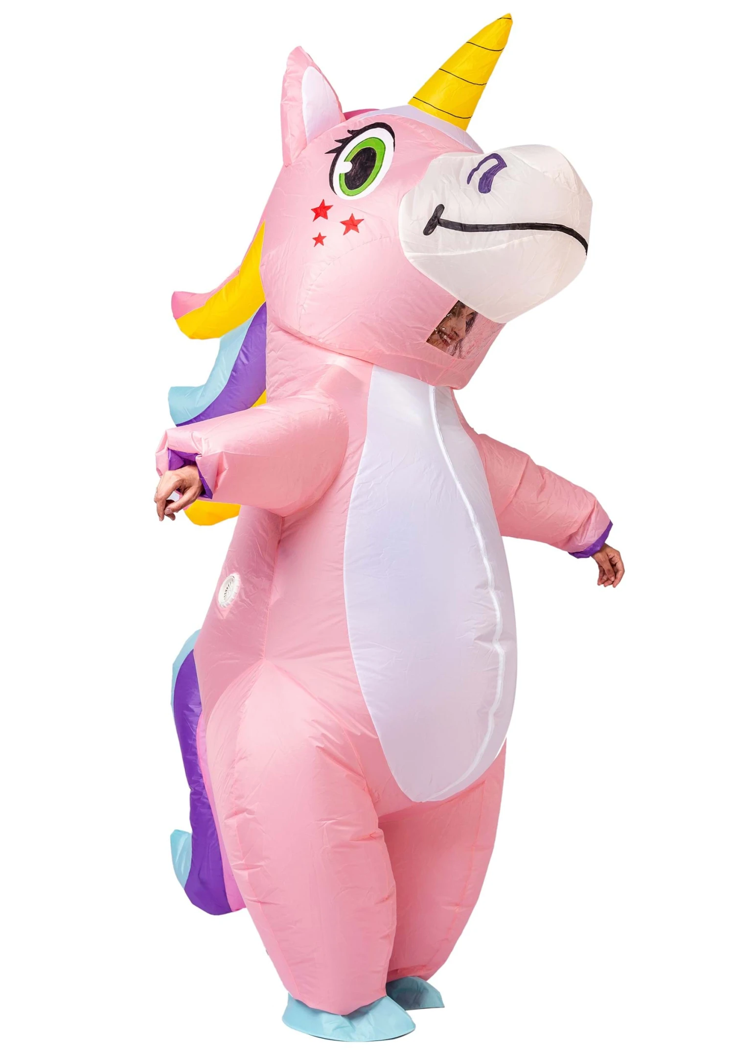 Inflatable Pink Unicorn Costume For Adults 8 Inflatable Pink Unicorn Costume For Adults - Image 6