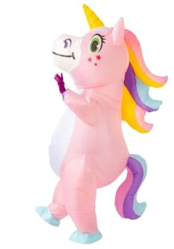 Inflatable Pink Unicorn Costume For Adults 16 Inflatable Pink Unicorn Costume For Adults -Halloween Costumes adult inflatable pink unicorn costume alt 6