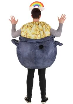 Inflatable Pot Of Gold Costume For Adults -Halloween Costumes adult inflatable pot of gold costume alt 1